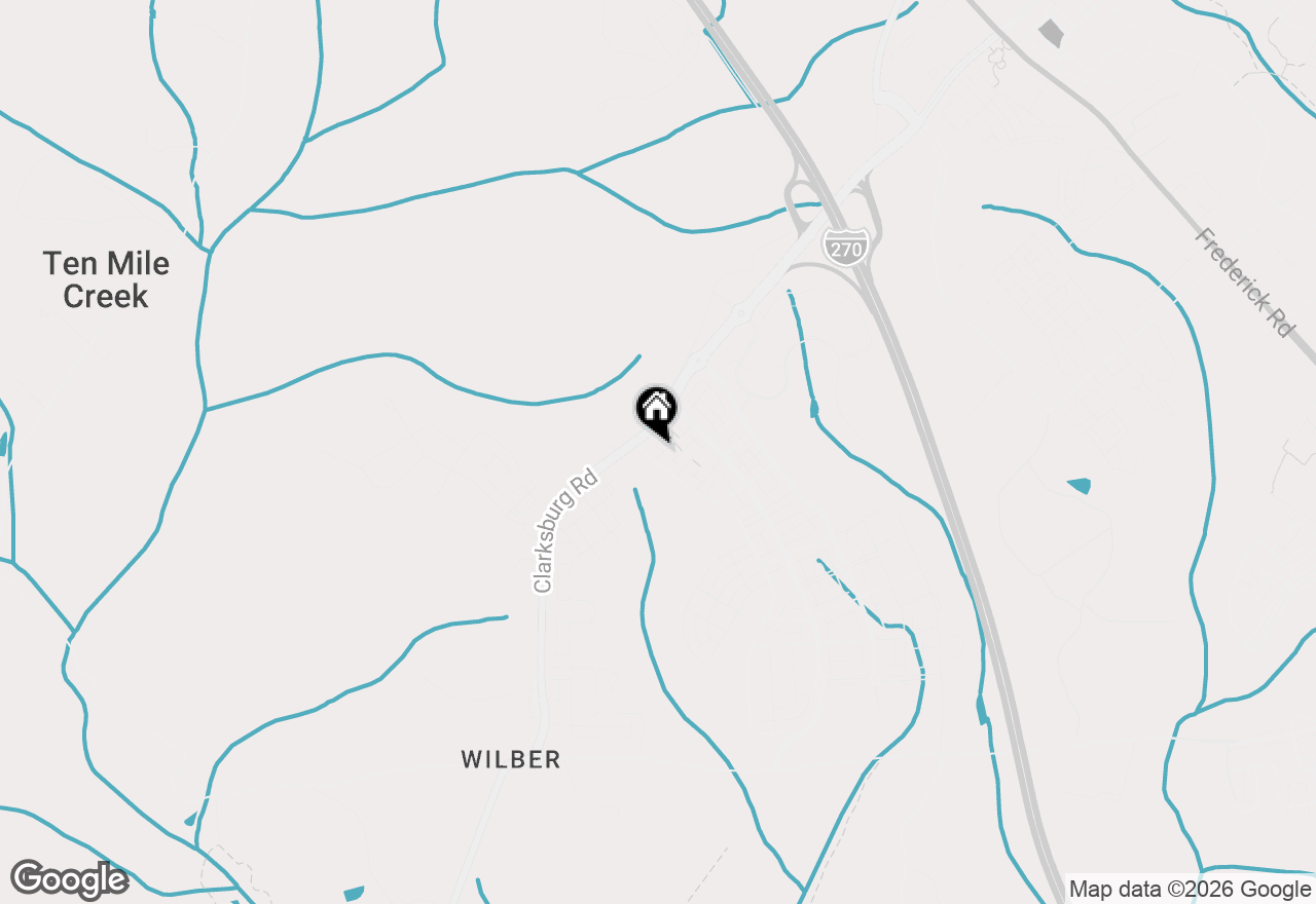 Map of 14301 Byrne Park Drive, Clarksburg, MD 20871