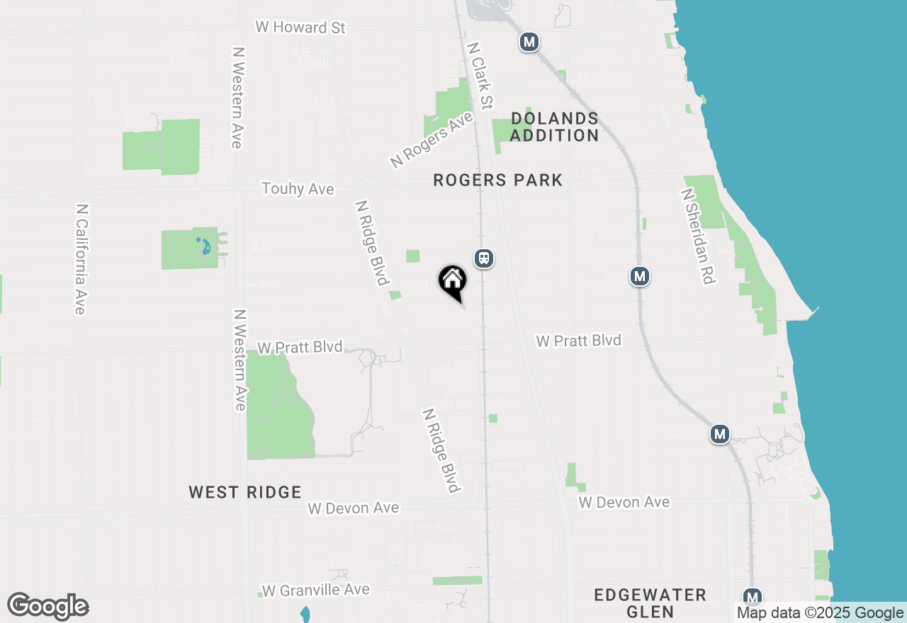 Map of 1836 W Farwell Avenue, Chicago, IL 60626