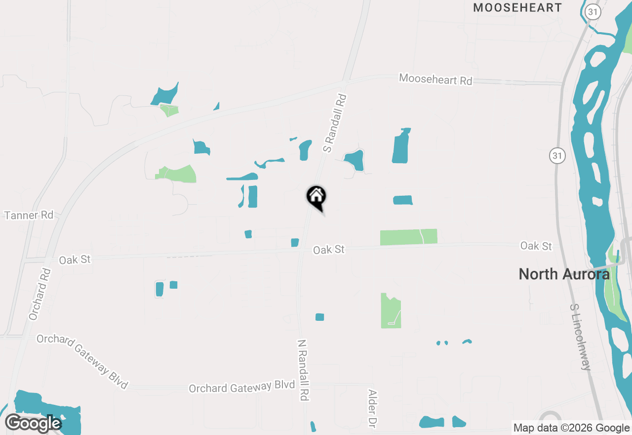 Map of 216 Magnolia Drive, North Aurora, IL 60542