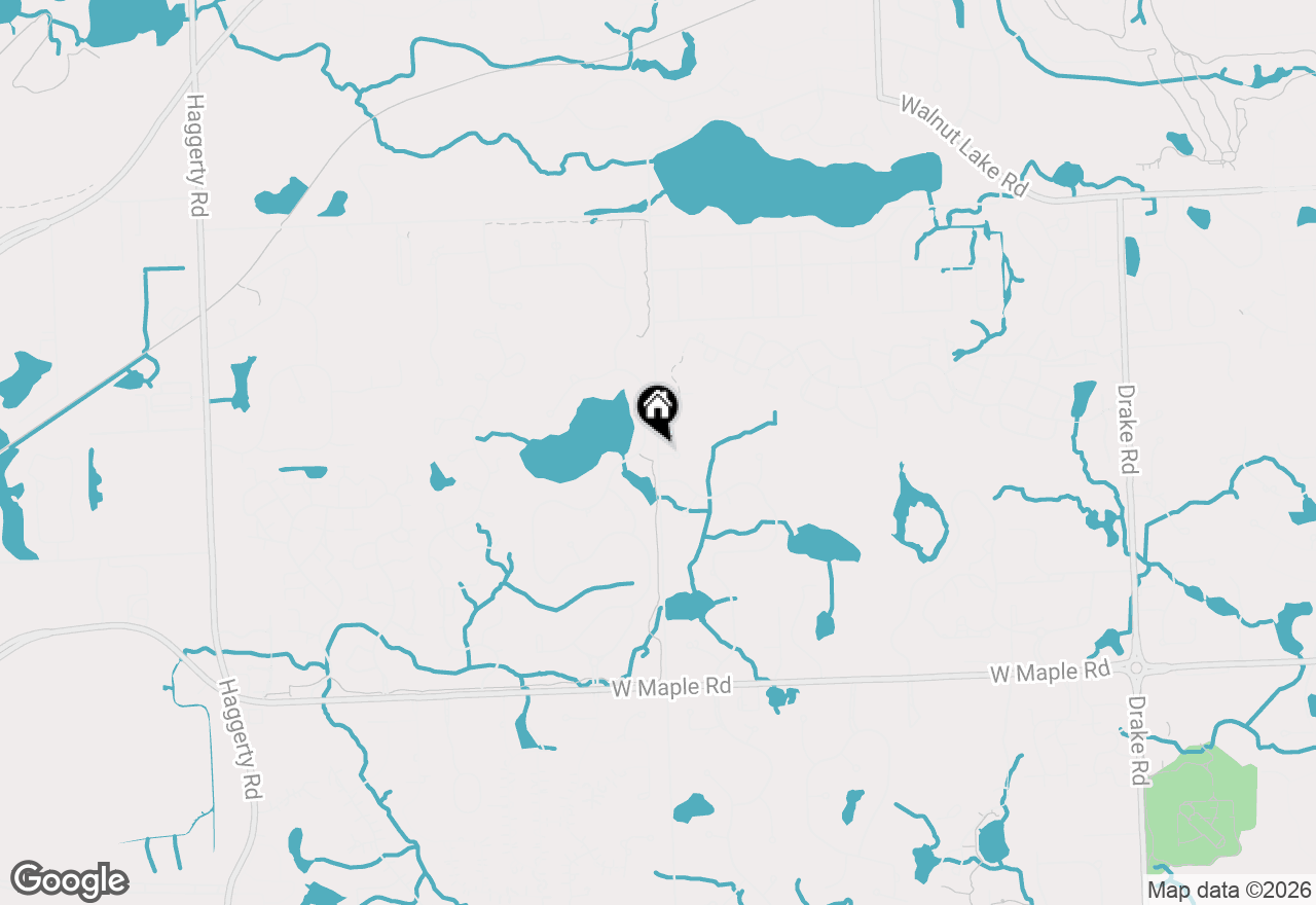 Map of 5545 Helmsdale Boulevard, West Bloomfield, MI 48322