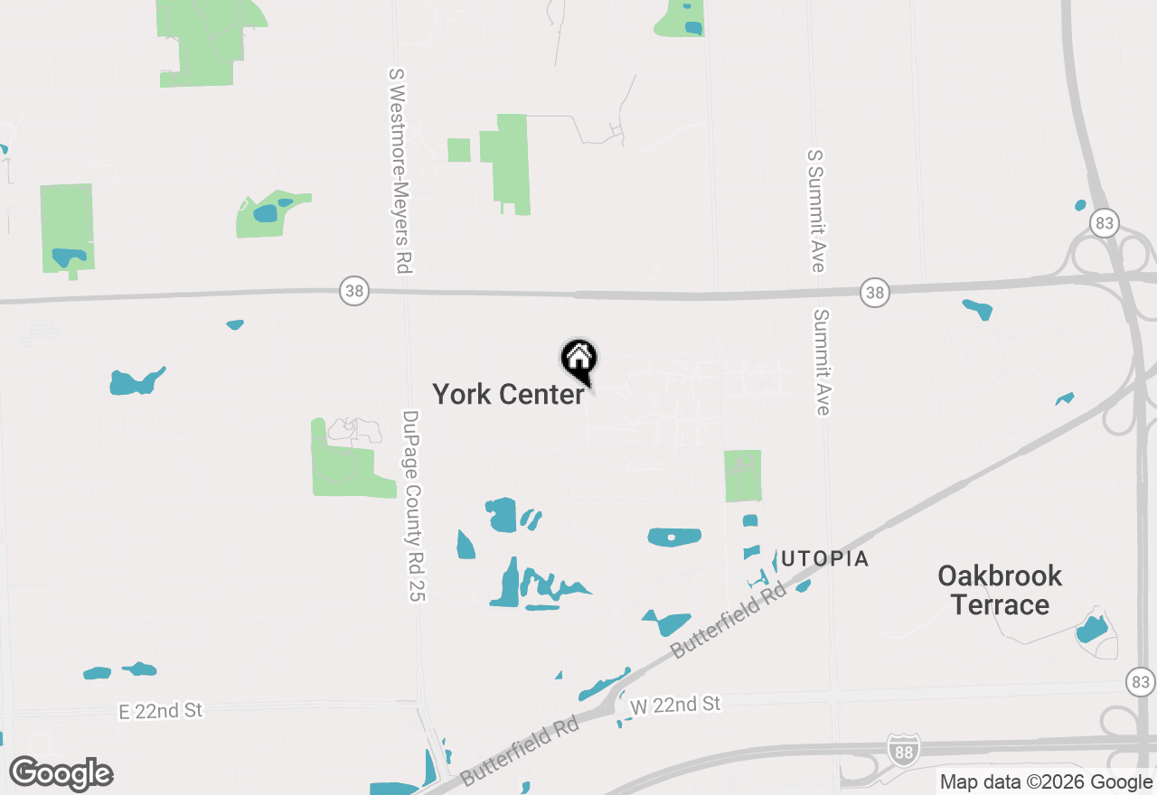 Map of 18w266 Knollwood Lane, Villa Park, IL 60181