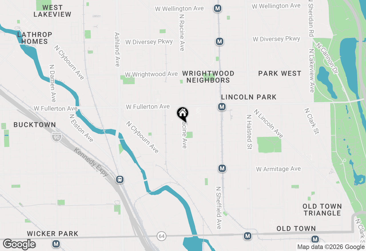 Map of 2248 N Racine Avenue #1, Chicago, IL 60614