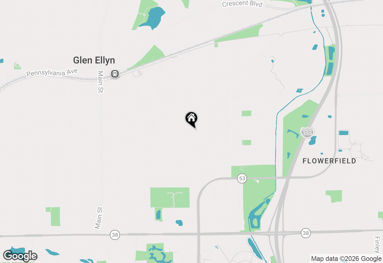 Map of 297 Van Damin Avenue, Glen Ellyn, IL 60137