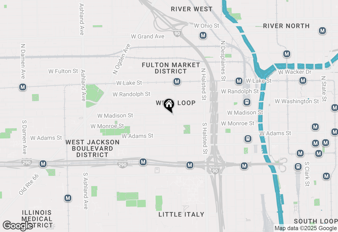 Map of 1025 W Madison Street #1, Chicago, IL 60607