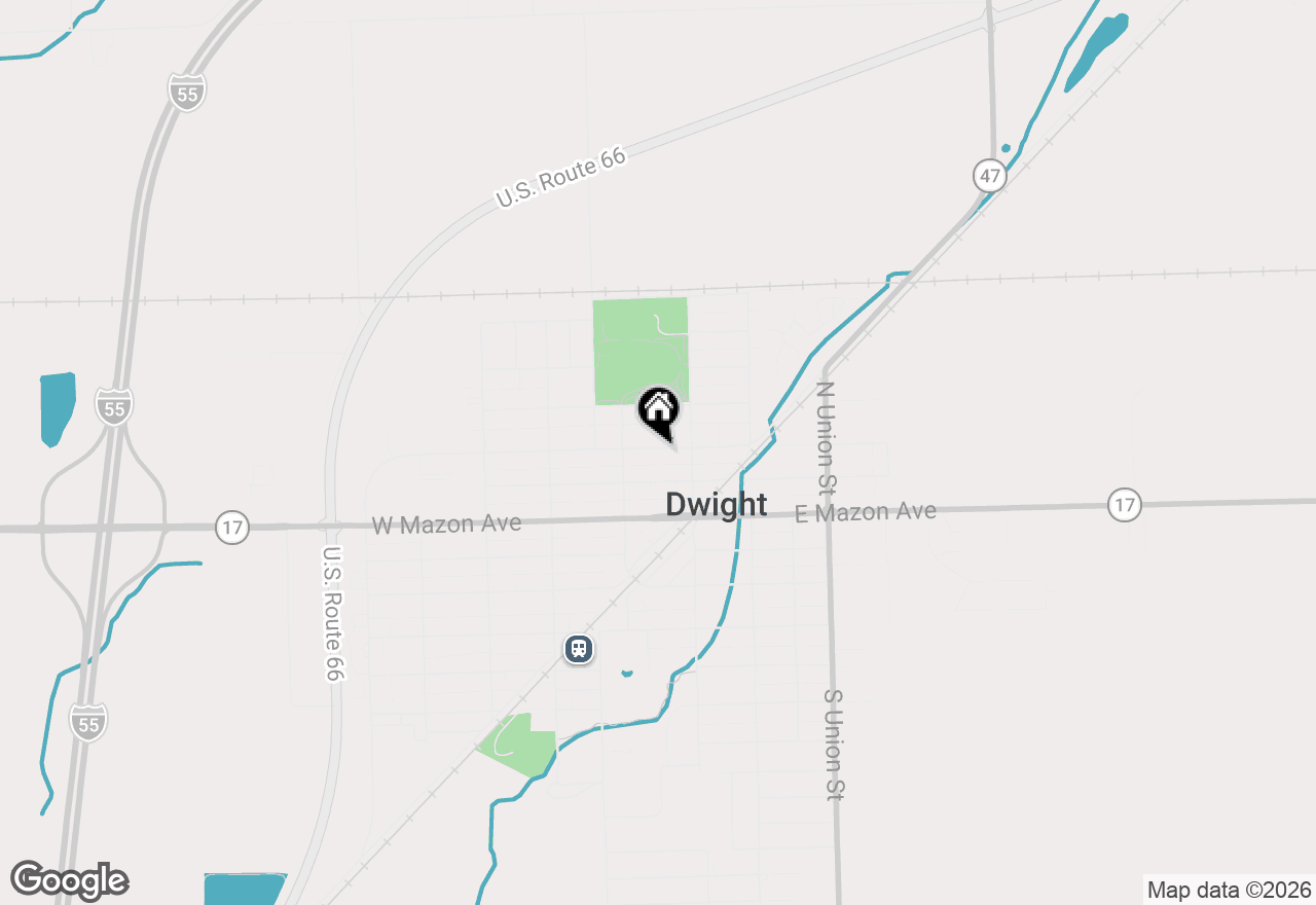 Map of 115 E Waupansie Street, Dwight, IL 60420