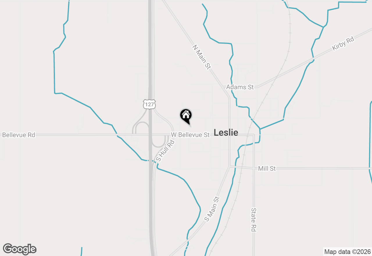 Map of 112 N High Street, Leslie, MI 49251