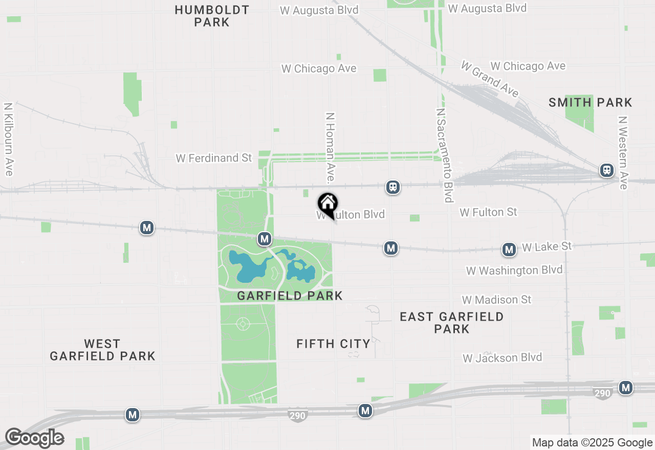 Map of 3406 W Walnut Street #1W, Chicago, IL 60624