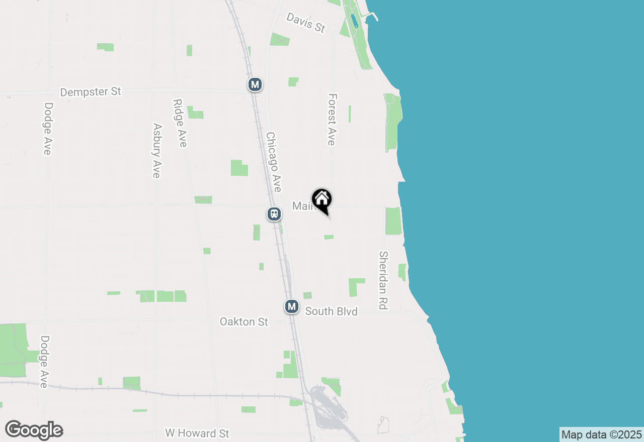 Map of 847 Judson Avenue #2, Evanston, IL 60202