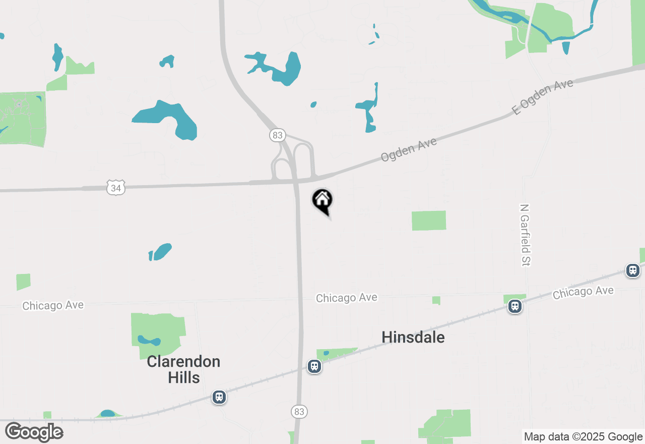 Map of 322 N Bruner Street, Hinsdale, IL 60521