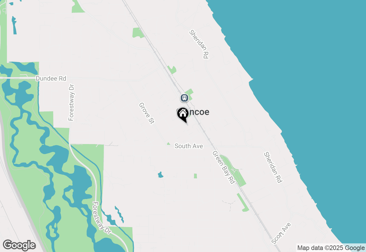 Map of 624 Vernon Avenue #624, Glencoe, IL 60022