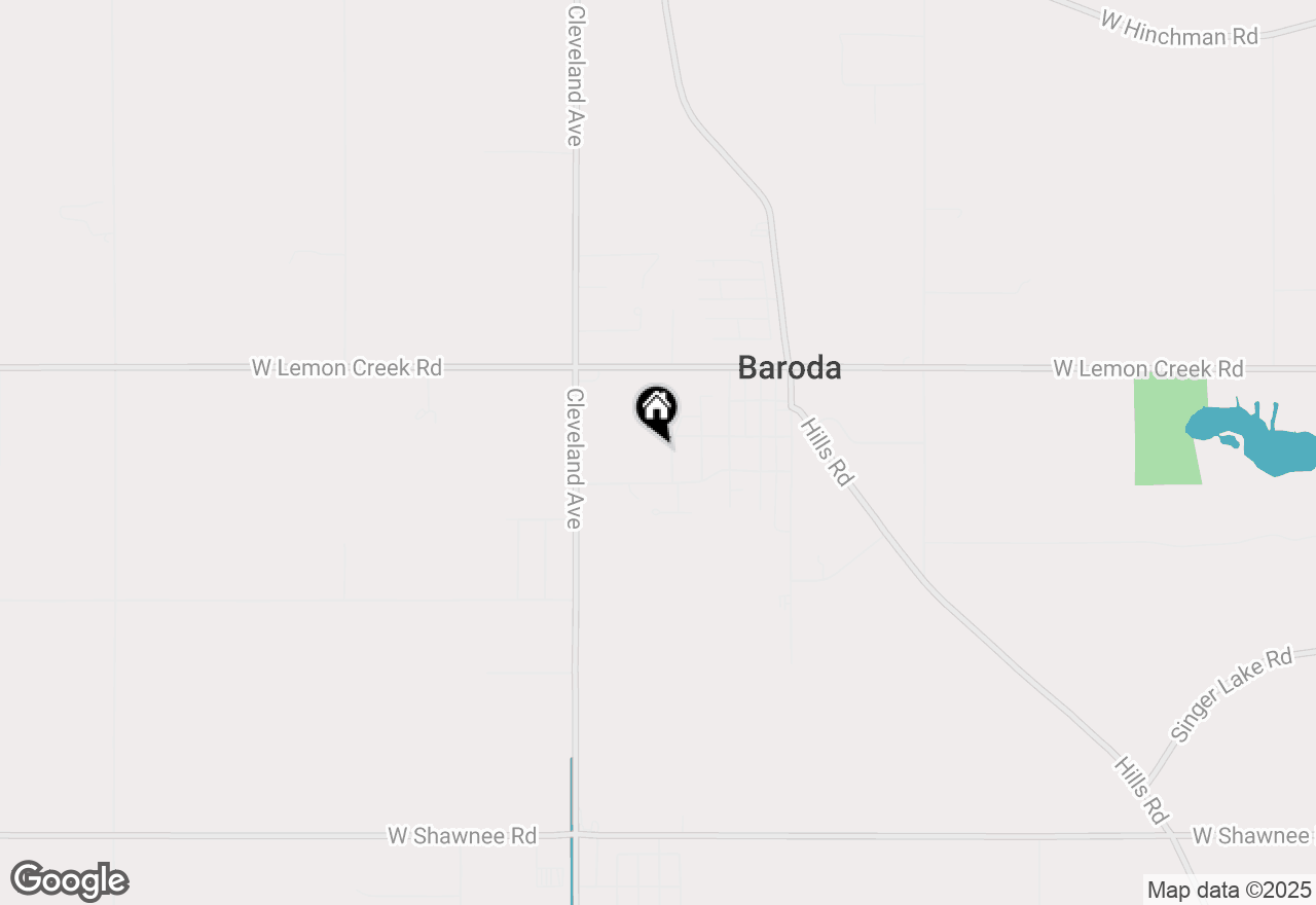 Map of 9050 5th Street, Baroda, MI 49101