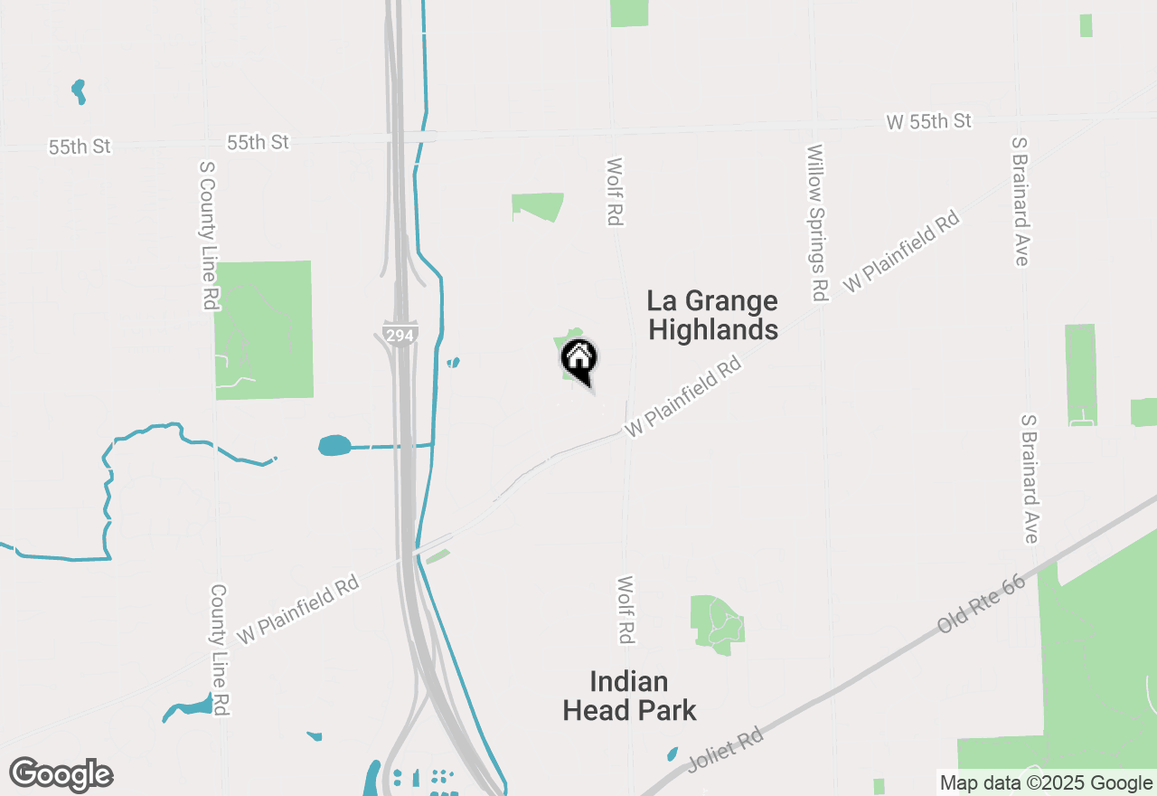 Map of 909 Red Oak Drive, Western Springs, IL 60558