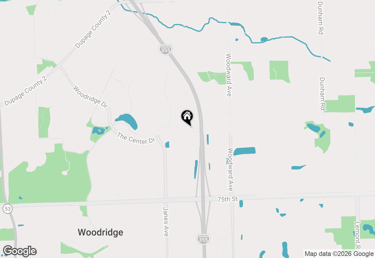 Map of 7061 Yorkshire Drive, Woodridge, IL 60517