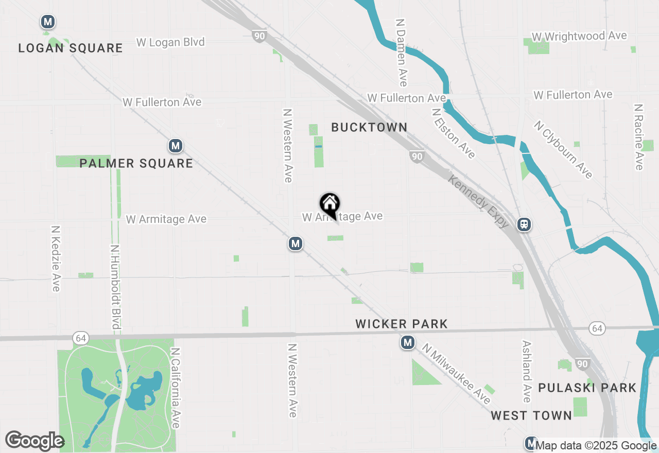 Map of (Address confidential), Chicago, Illinois 60647