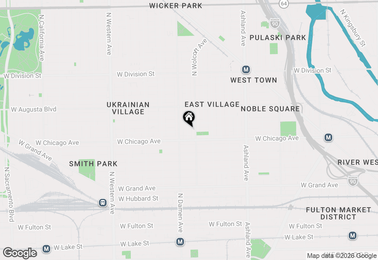 Map of 837 N Winchester Avenue #2, Chicago, IL 60622