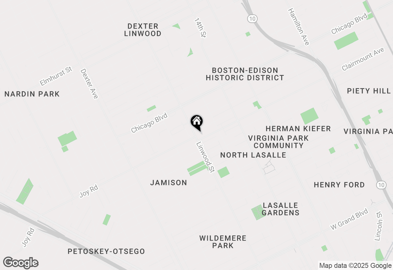 Map of 9150 Linwood Street, Detroit, MI 48206