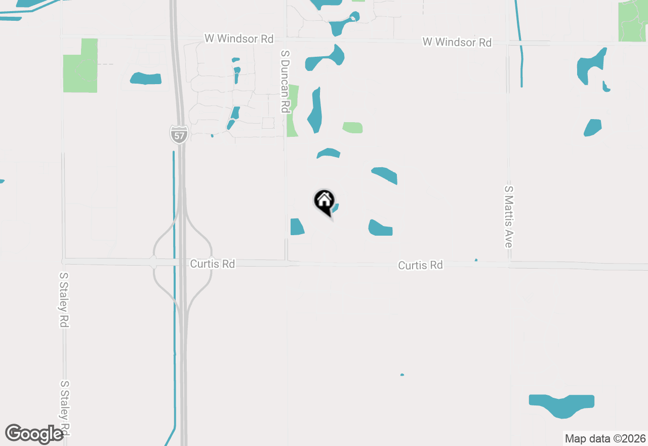 Map of 2705 Pine Valley Drive, Champaign, IL 61822