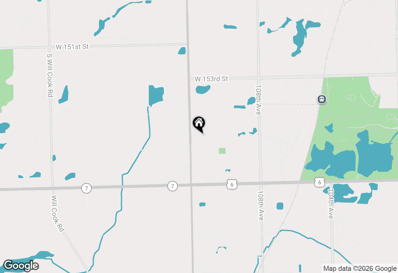 Map of 11135 Shenandoah Drive, Orland Park, IL 60467