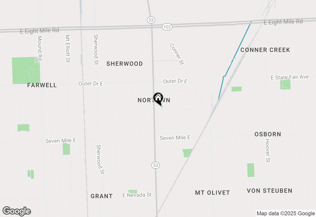 Map of 8022 Yolanda Street, Detroit, MI 48234