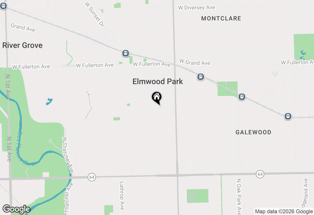 Map of 7315 W Dickens Avenue, Elmwood Park, IL 60707
