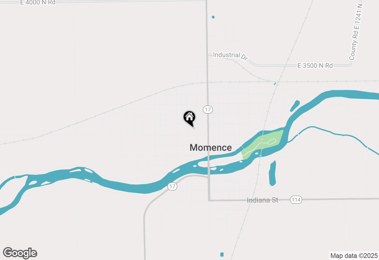 Map of 218 N Elm Street, Momence, IL 60954