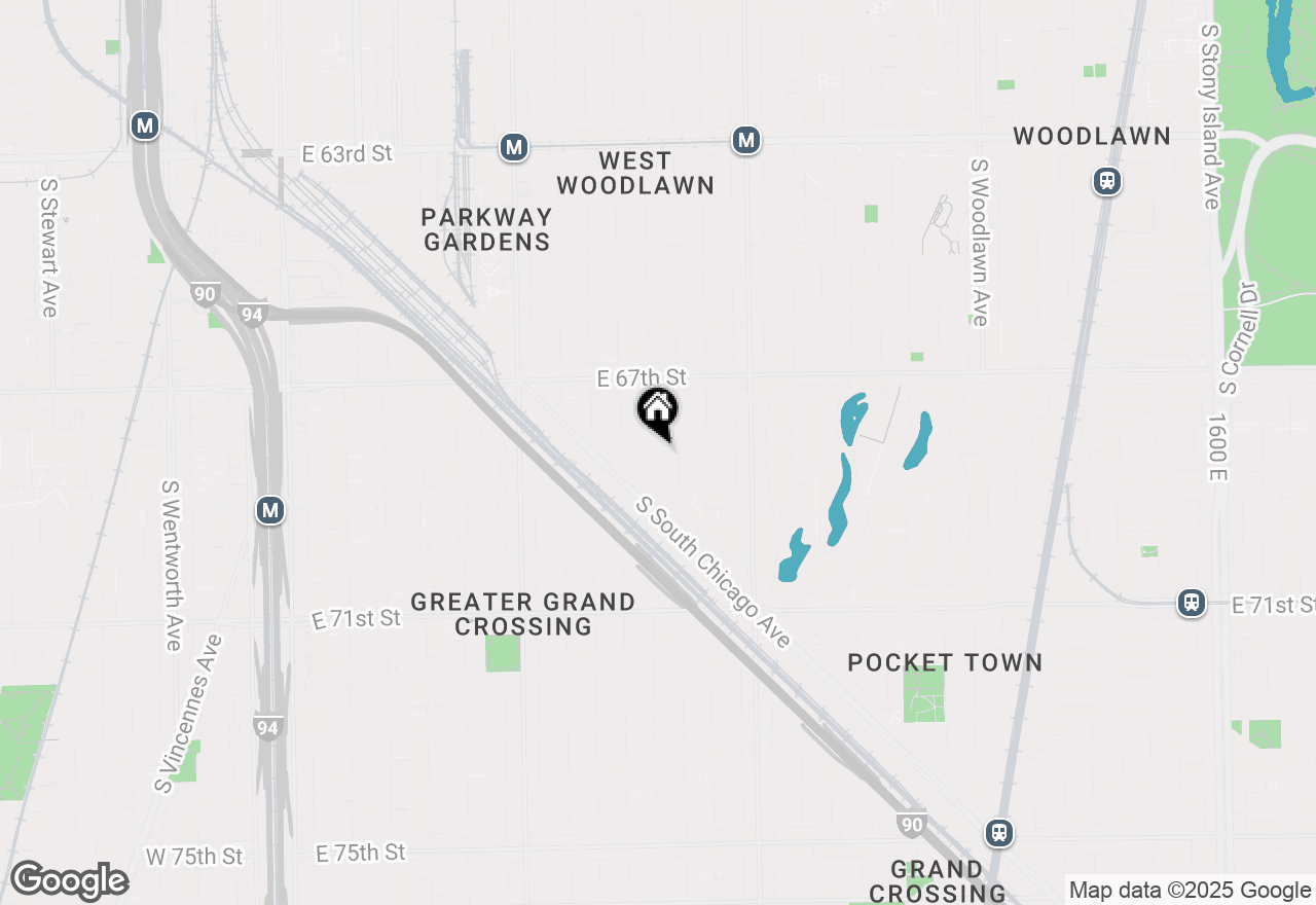 Map of 6814 S Champlain Avenue, Chicago, IL 60637
