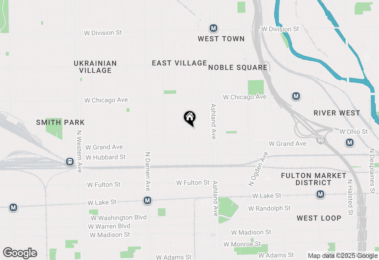 Map of 1728 W Ohio Street, Chicago, IL 60622