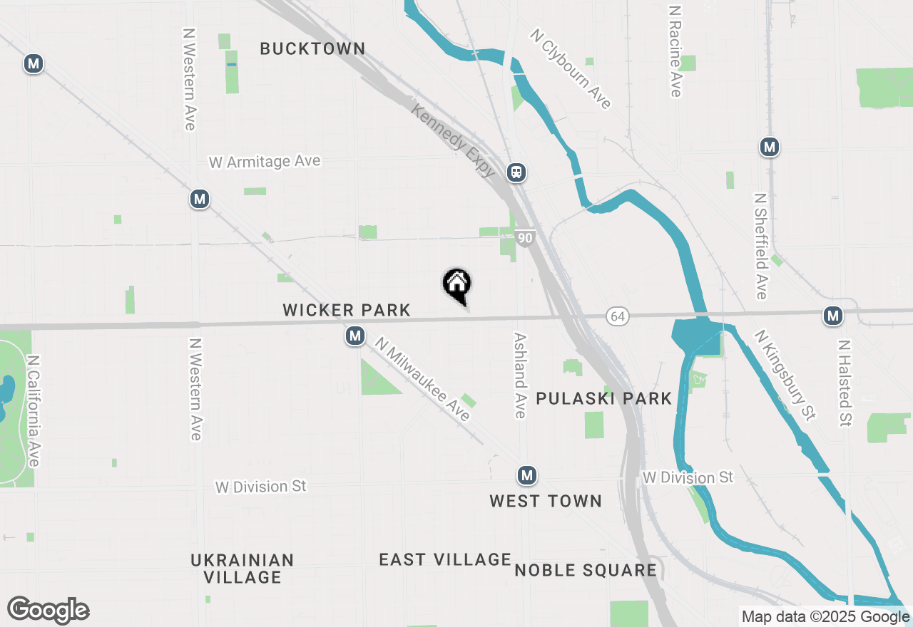 Map of 1734 -1736 W North Avenue, Chicago, IL 60622