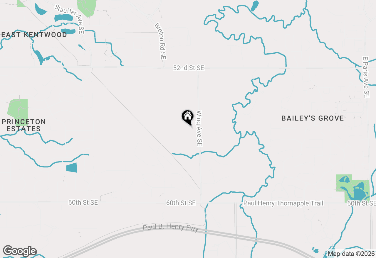 Map of 5573 Wing Avenue Se, Kentwood, MI 49512