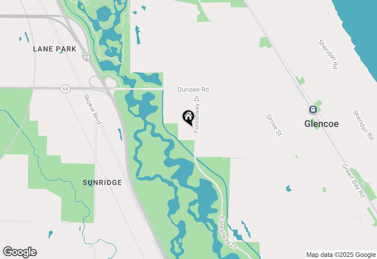 Map of 759 Strawberry Hill Drive, Glencoe, IL 60022