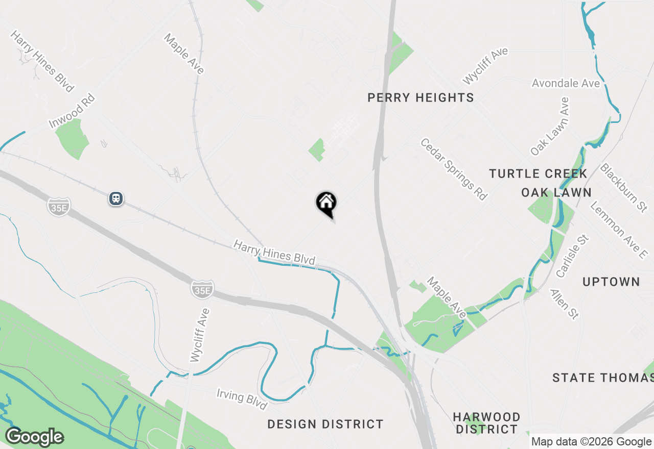 Map of 2332 Wycliff Avenue, Dallas, TX 75219
