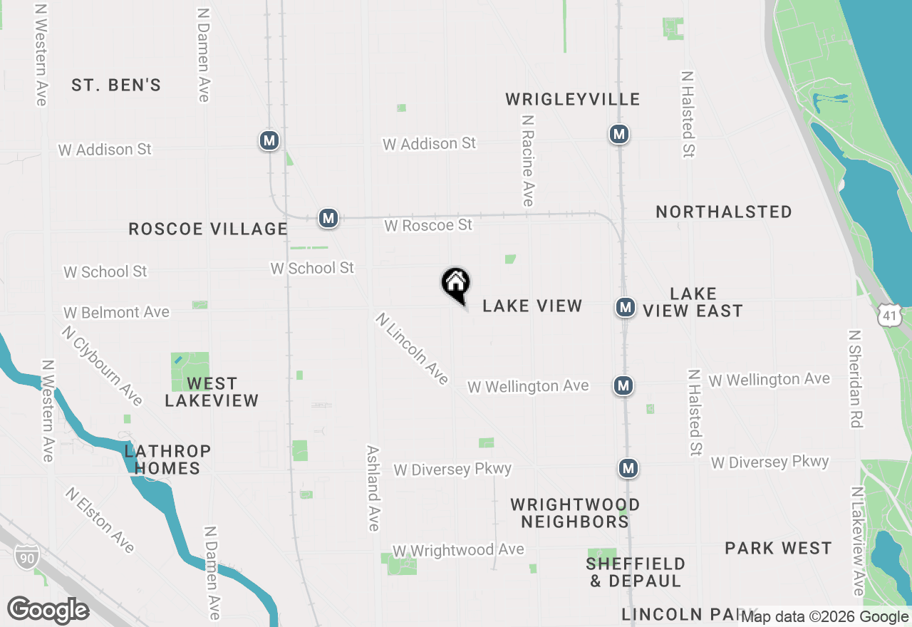 Map of 3151 N Southport Avenue #1F, Chicago, IL 60657