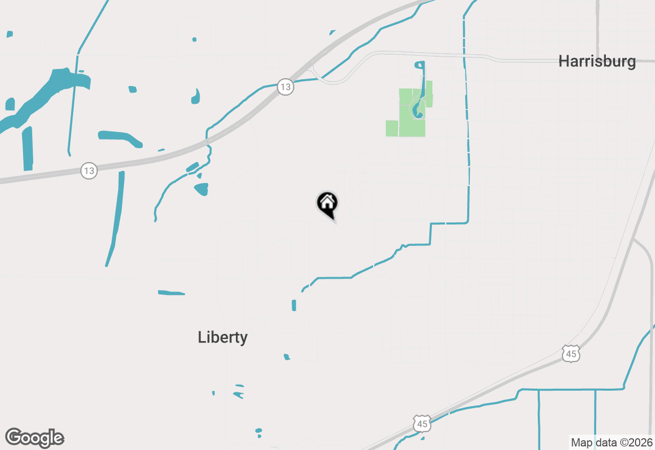 Map of 2 Acorn Drive, Harrisburg, IL 62946