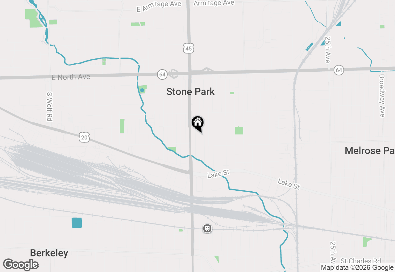 Map of 1622 N 40th Avenue, Stone Park, IL 60165