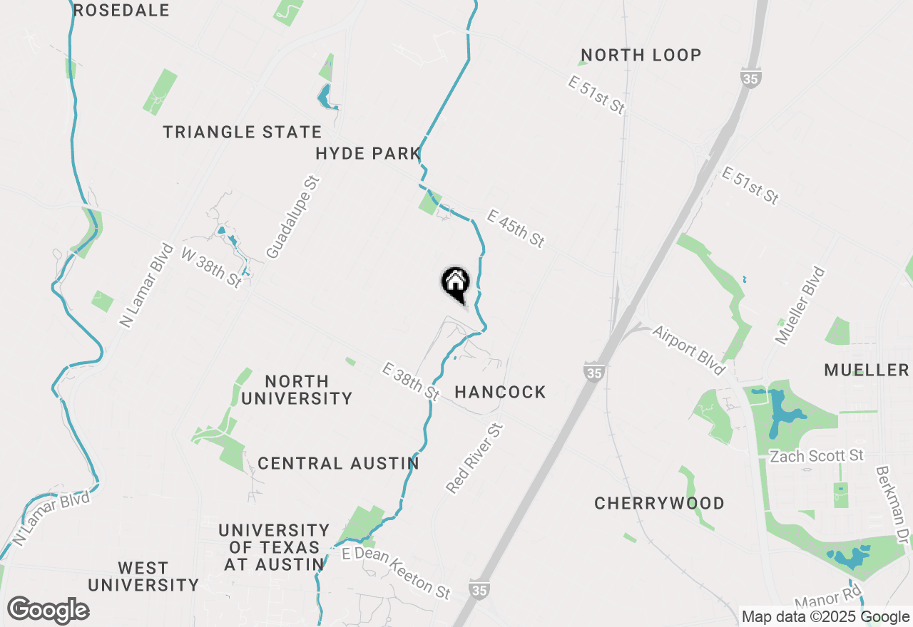Map of 608 E 41st St, Austin, TX 78751