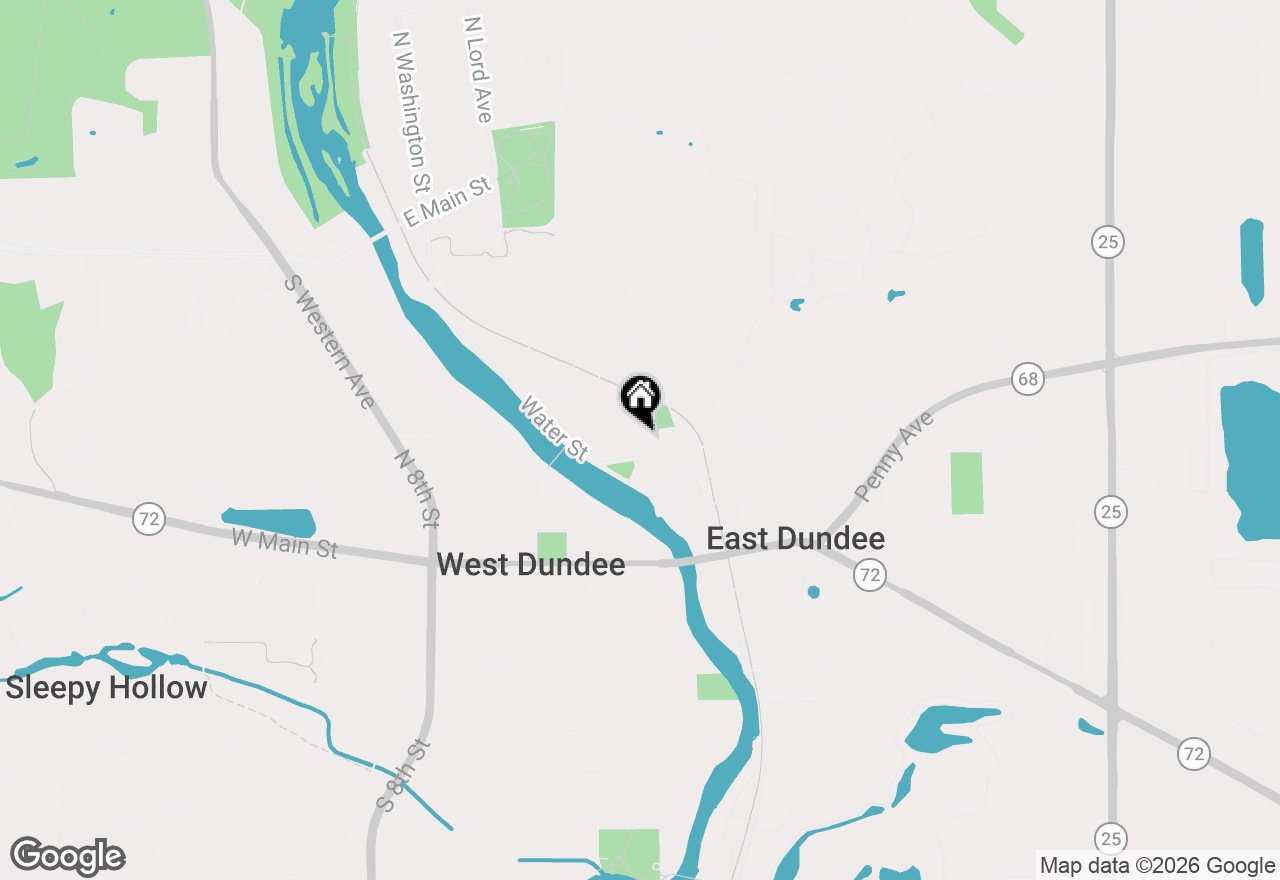 Map of 206 North Street, East Dundee, IL 60118