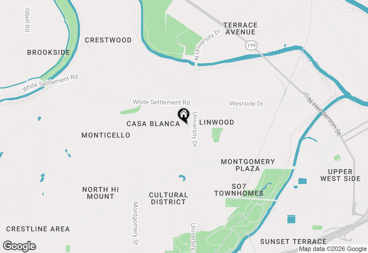 Map of 3129 Sondra Drive #302, Fort Worth, TX 76107