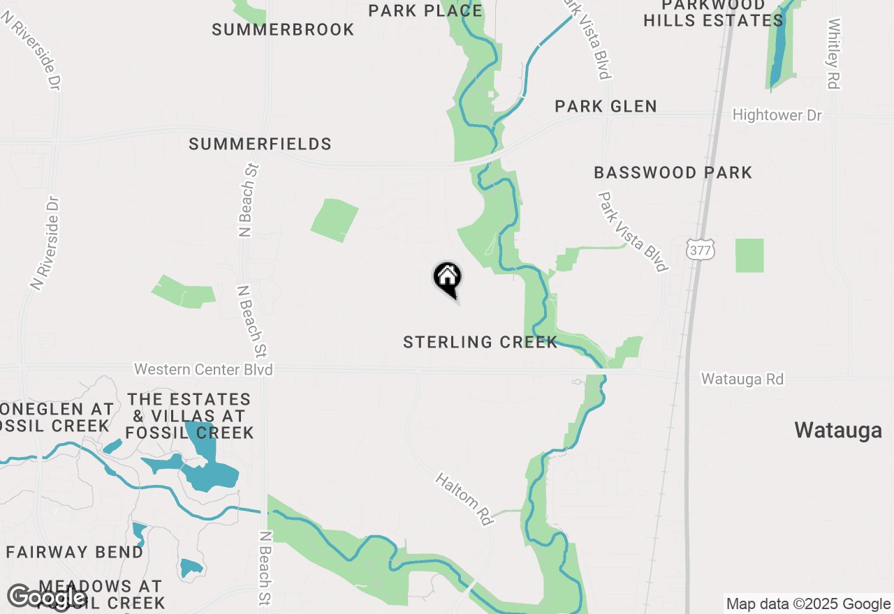 Map of 4849 Thistledown Drive, Fort Worth, TX 76137