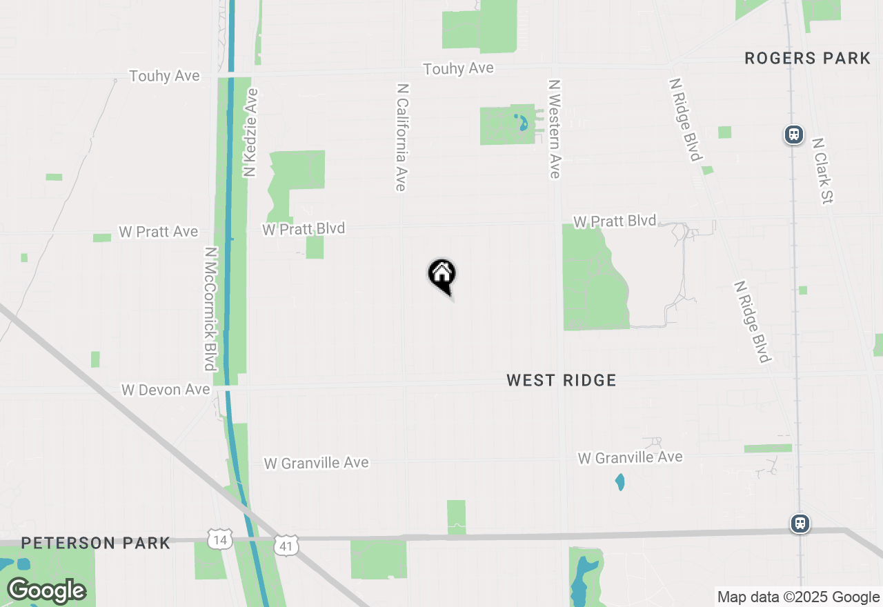 Map of 6604 N Washtenaw Avenue, Chicago, IL 60645