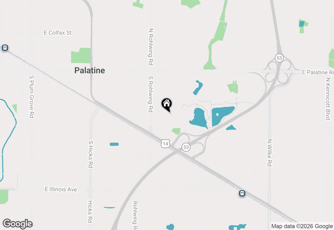Map of 900 E Wilmette Road #219, Palatine, IL 60074