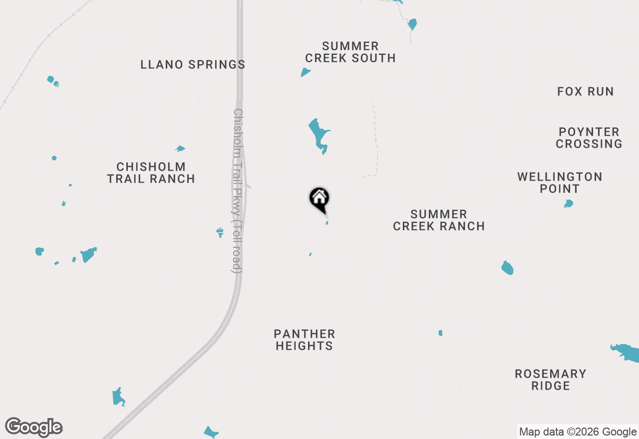 Map of 9720 Buffalo Ridge Road, Fort Worth, TX 76036