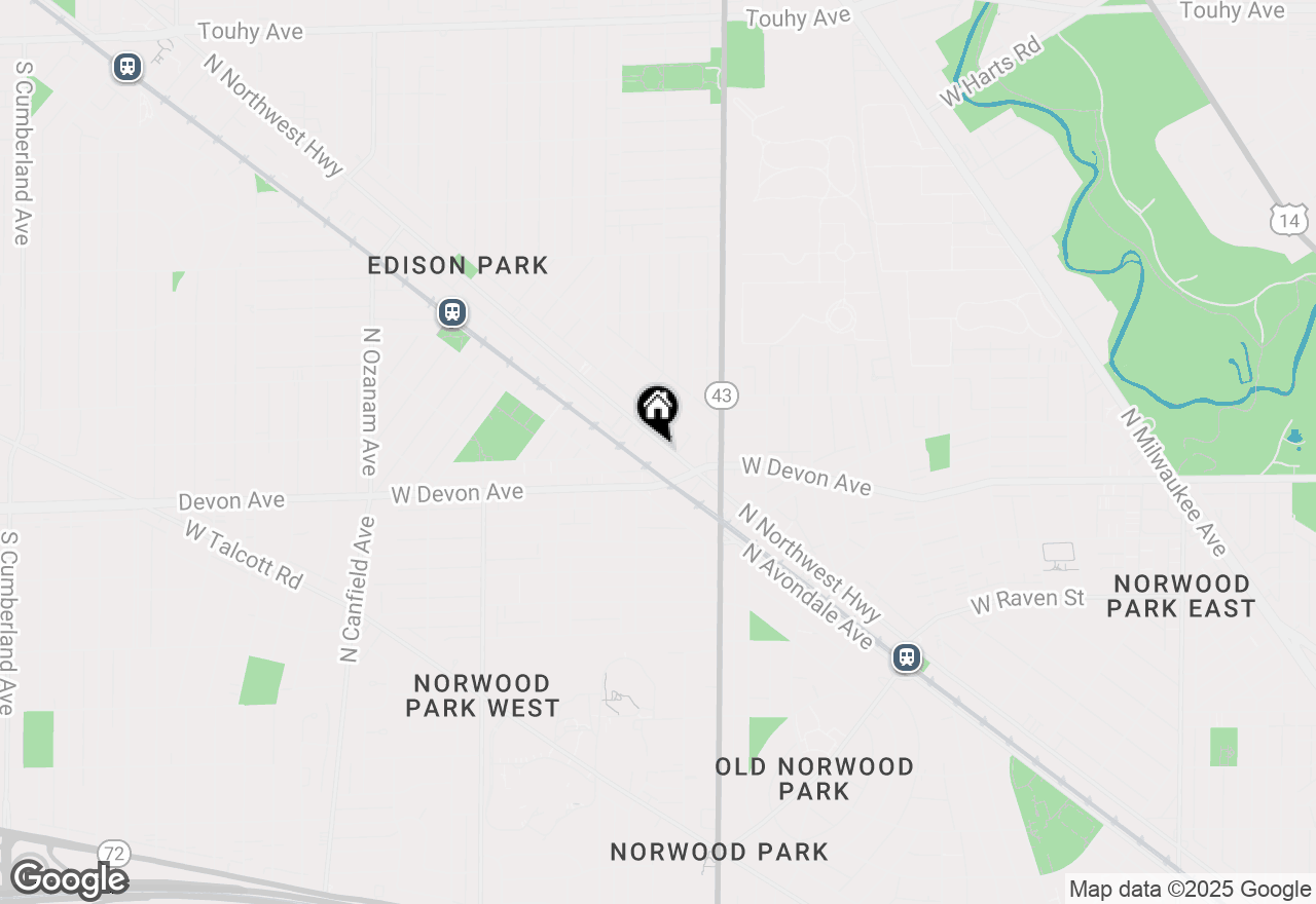 Map of 6472 N Northwest Highway #303, Chicago, IL 60631