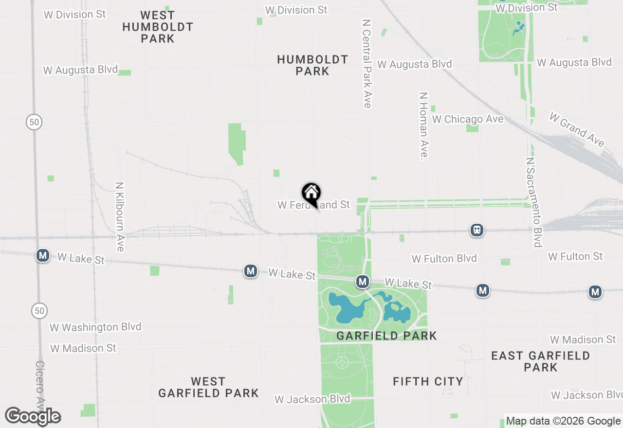 Map of 440 N Hamlin Avenue, Chicago, IL 60624