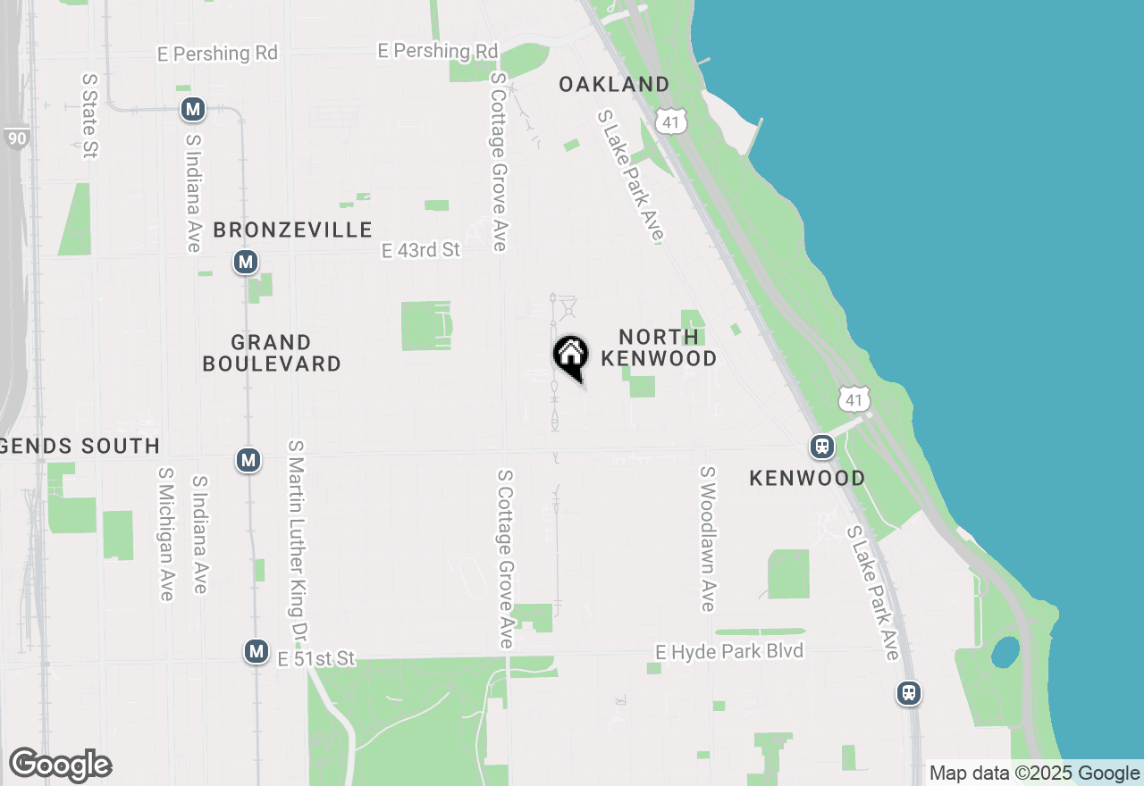 Map of 4545 S Drexel Boulevard #3F, Chicago, IL 60653