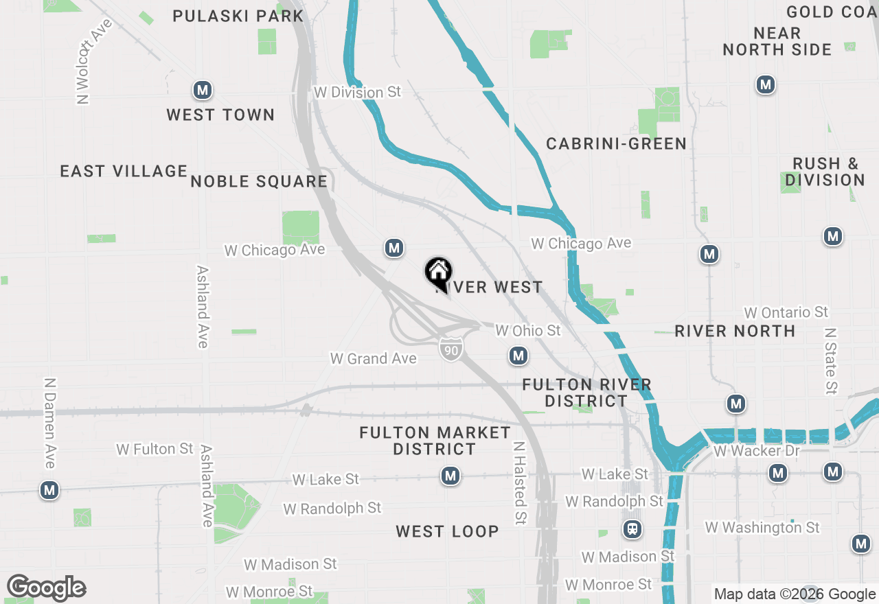 Map of 650 N Morgan Street #605, Chicago, IL 60642