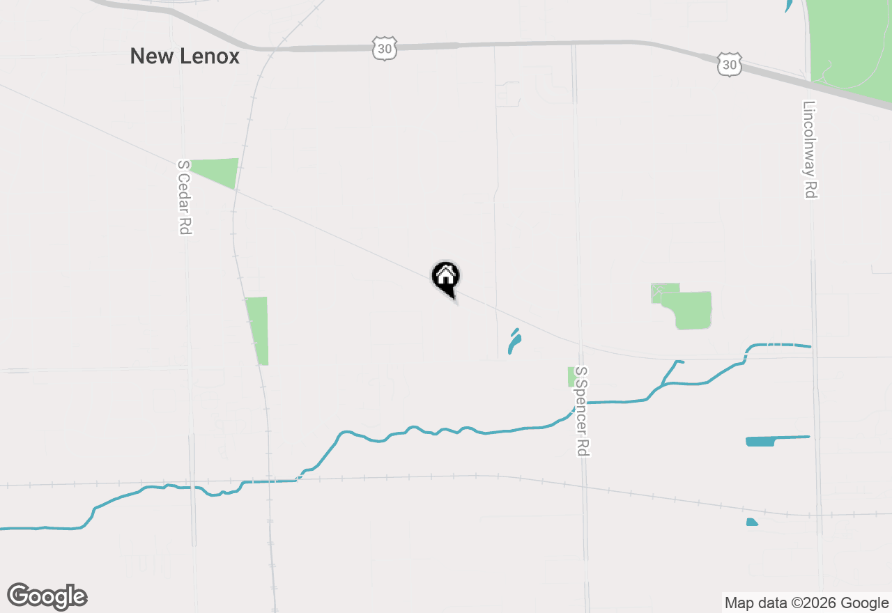 Map of 909 Knollside Road, New Lenox, IL 60451
