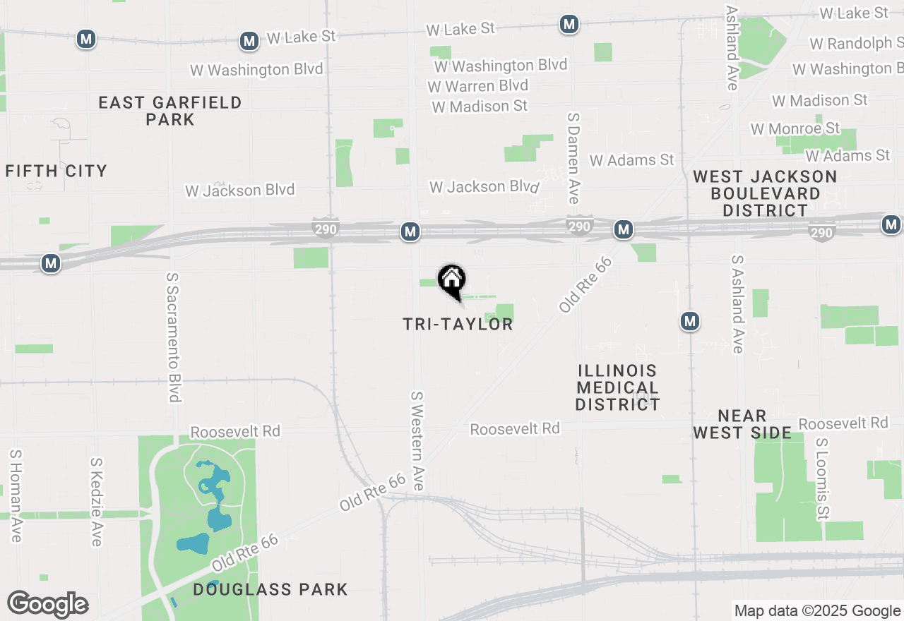 Map of 736 S Oakley Boulevard, Chicago, IL 60612