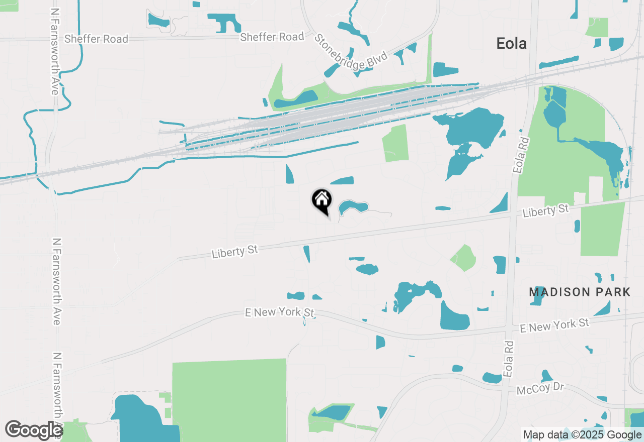 Map of 2306 Reflections Drive, Aurora, IL 60502