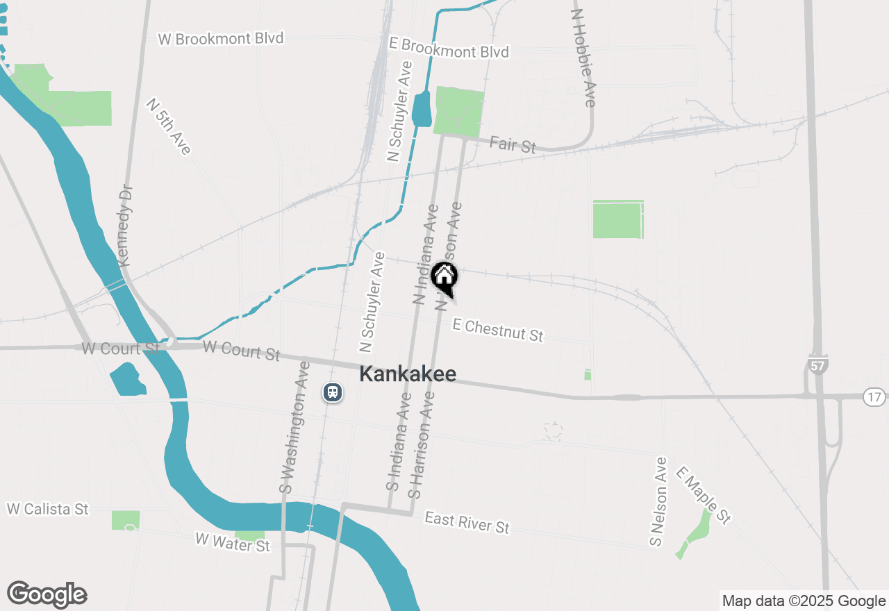 Map of (Address confidential), Kankakee, Illinois 60901
