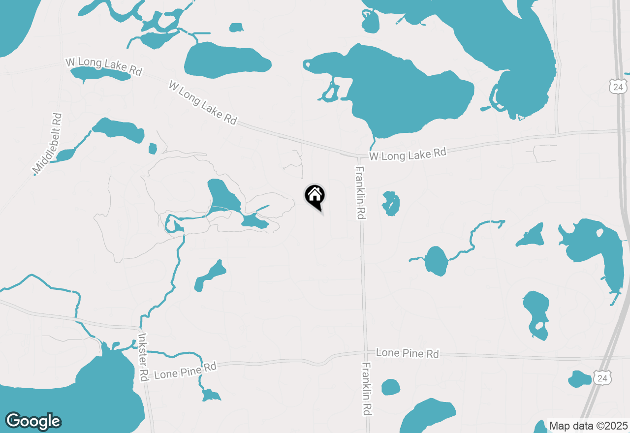 Map of 4268 Covered Bridge Road, Bloomfield, MI 48302